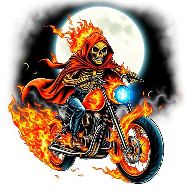 Ghost rider tattoo